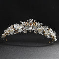 Design Bridal Crown Baroque Flowers