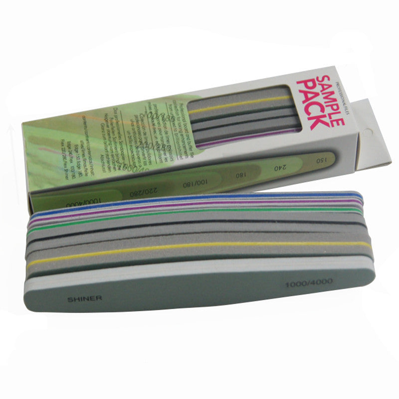 Edge Nail File 6 Piece Nail Set Sponge Polishing Strip Nail Polishing