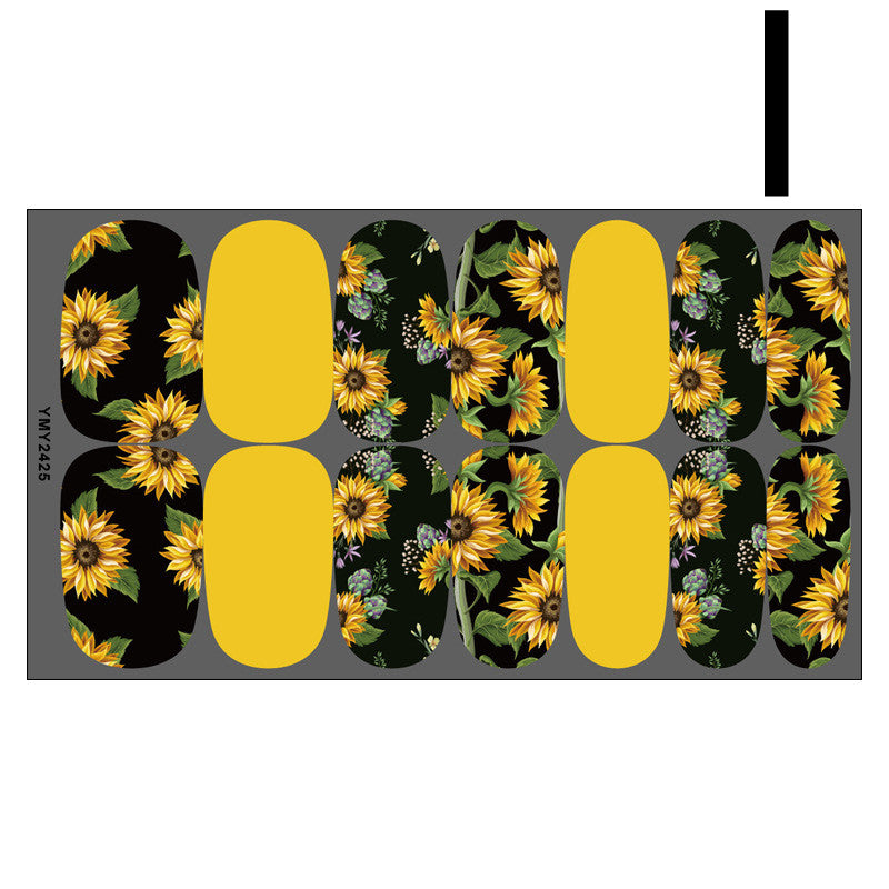 Maple Leaf Butterflies With Adhesive Nail Sticker