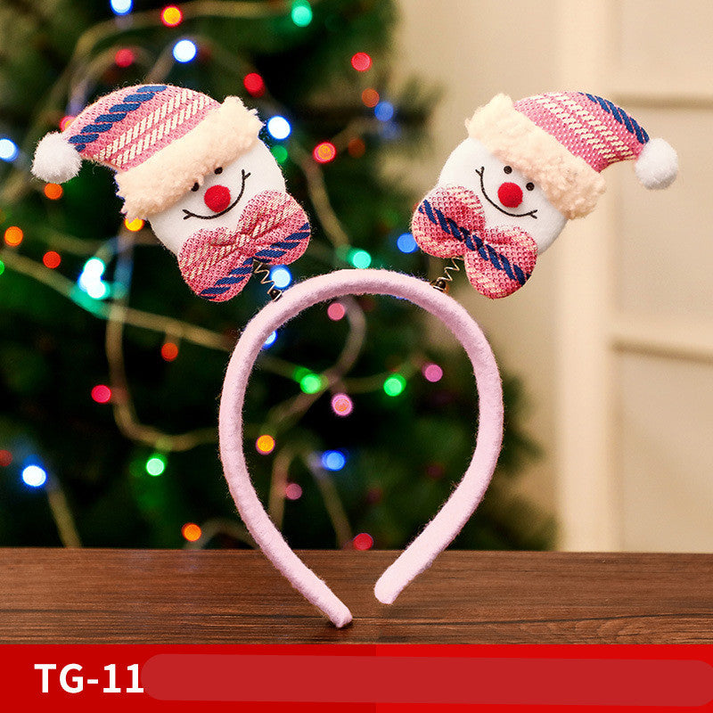 Adult Children Non-woven Fabric Small Antler Bell Headband