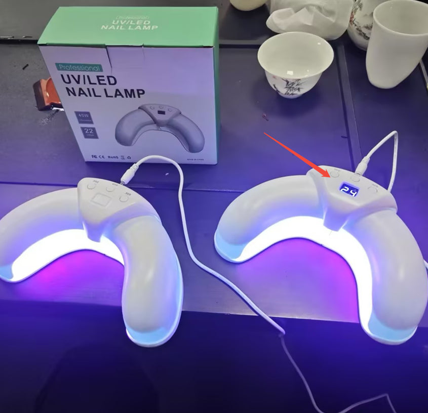 Intelligent Quick Drying Crescent Shaped Nail Lamp