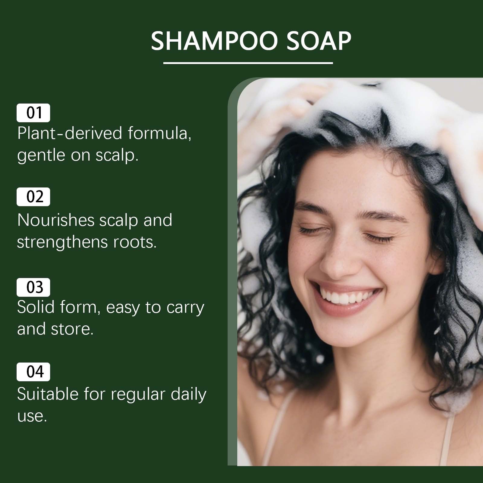 Gentle Moisturizing Cleansing Care With A Refreshing Shampoo Bar