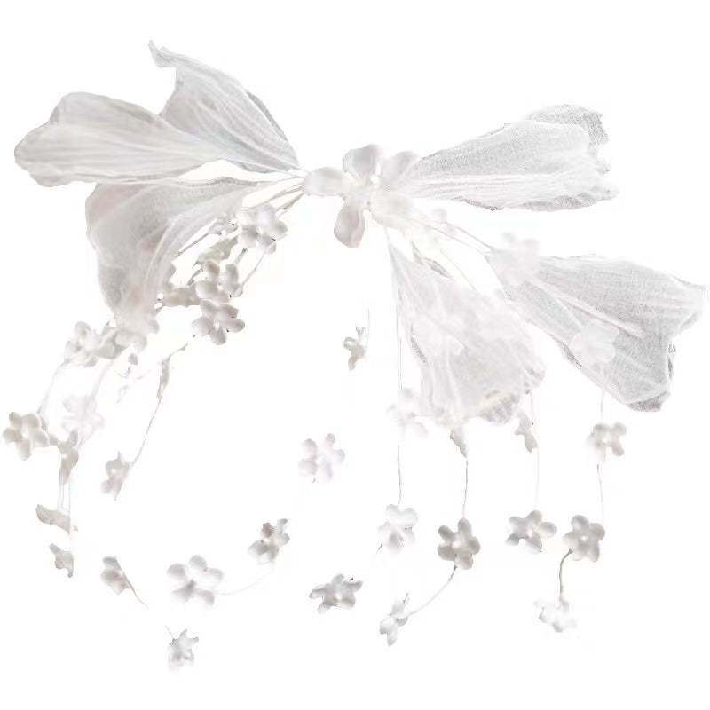Ladies Fashion New Flower Piece Mesh Headwear