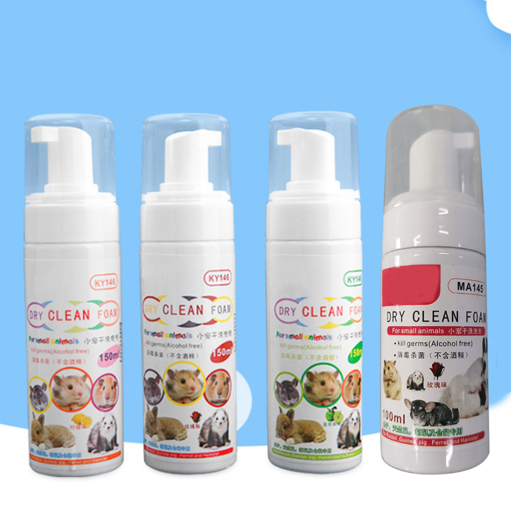 Shower Gel Deodorant Hamster Dry Clean Foam Guinea Pig Chinchilla Rabbit Bathing Shampoo