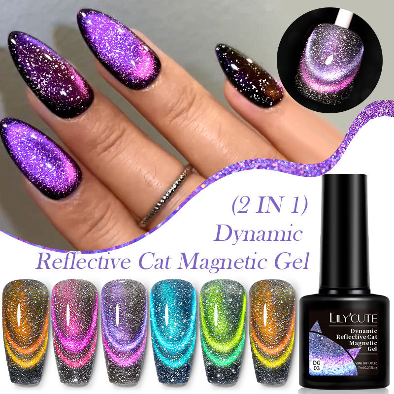 Lilycute Diamond In The Debris Cat Eye Series Nail Polish Gel