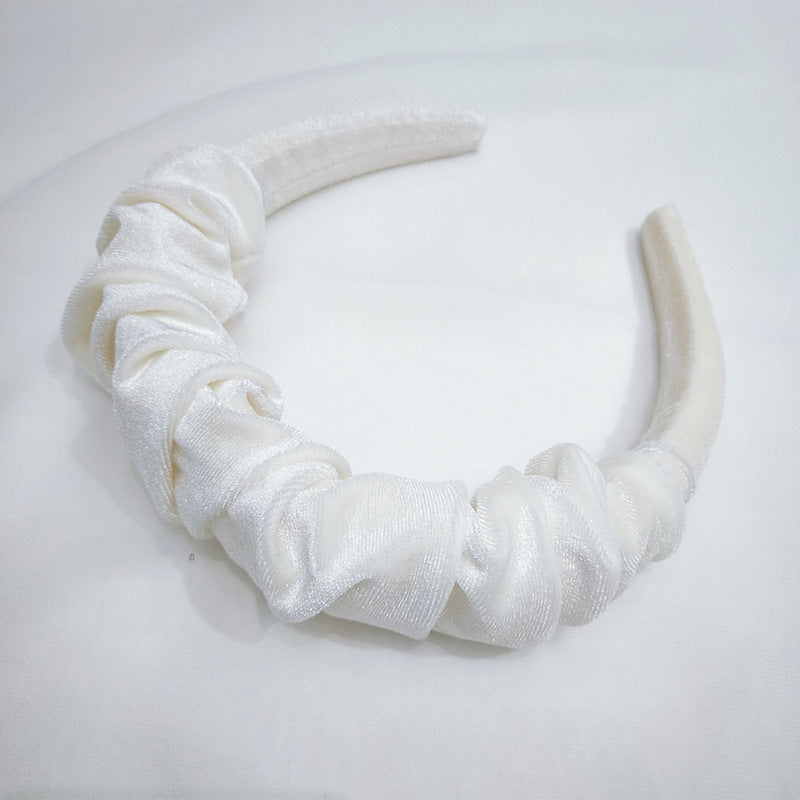 Autumn Winter Women's Wide-brimmed Velvet Headband