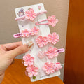 Plastic Hairpin Headdress Flowers Ornament Girls