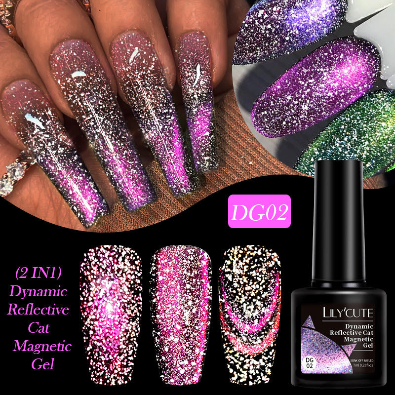 Lilycute Diamond In The Debris Cat Eye Series Nail Polish Gel