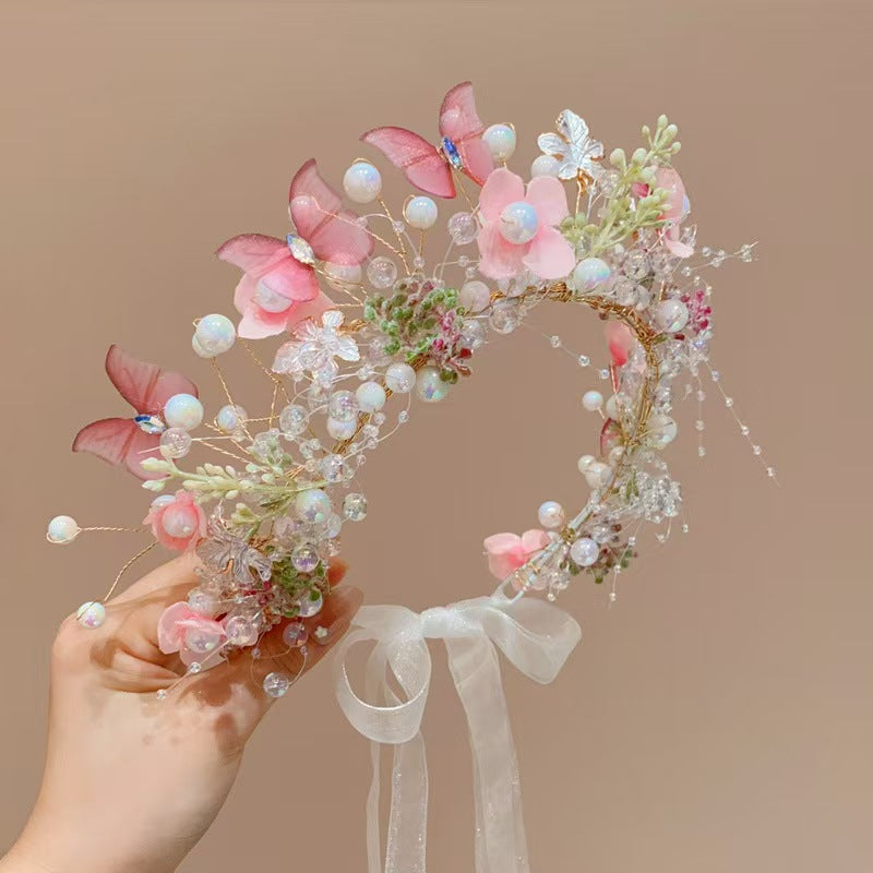 New Children's Garland Headband Mori Style Girls Flowers