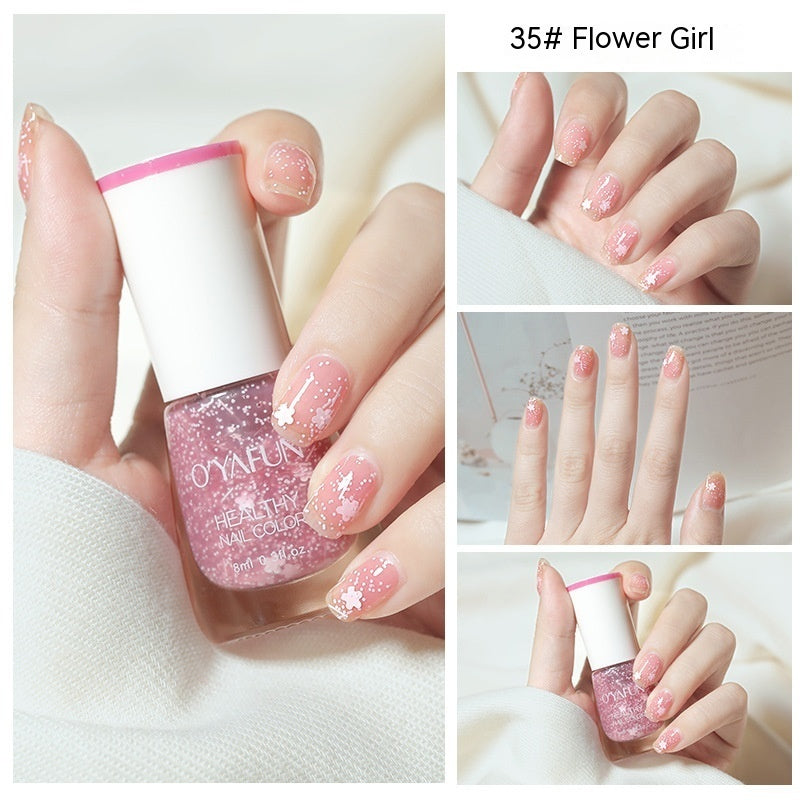 O'YAFUN Nail Polish New Water-based Long-lasting Quick-drying Transparent