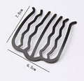Headdress Metal Hair Comb Hairpin Inserting Comb Curler