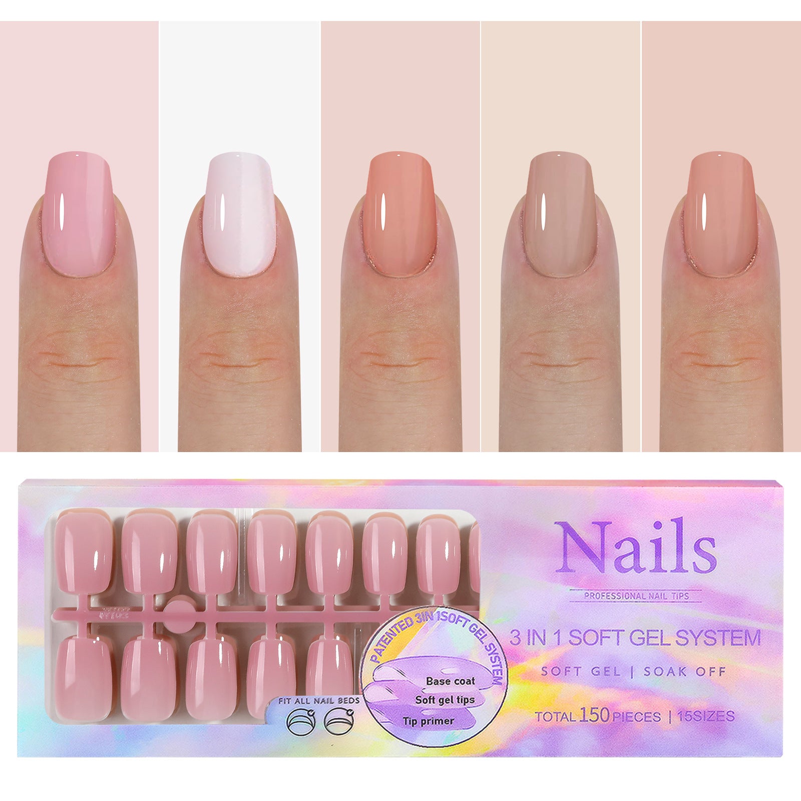Manicure Wear Nail French Seamless Wear Nail Detachable