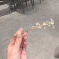 Camellia Hairpin Updo Ancient Style Han Chinese Clothing Elegant Pearl Step Shake Hair Clasp