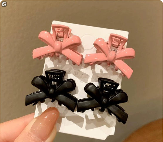 Candy-colored Metal Hair Clip With A Bow