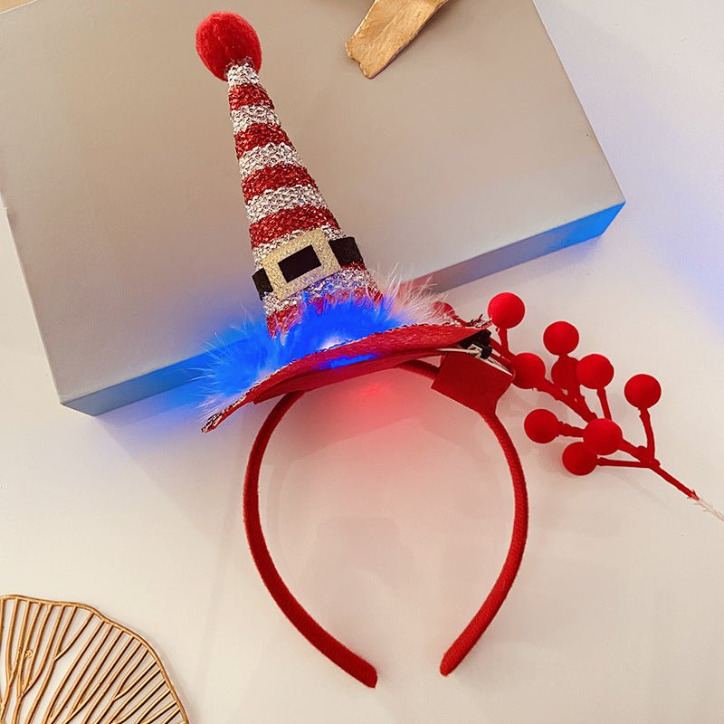 Christmas Antlers Hairband Decoration Plush