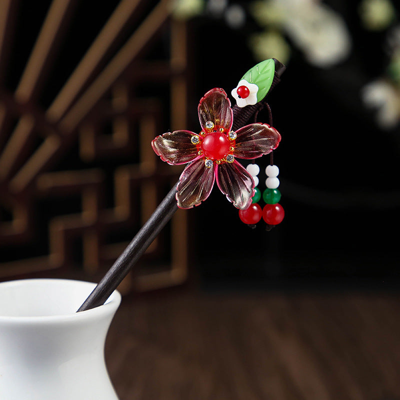 Ebony Hairpin Cheongsam Hanfu Tassel