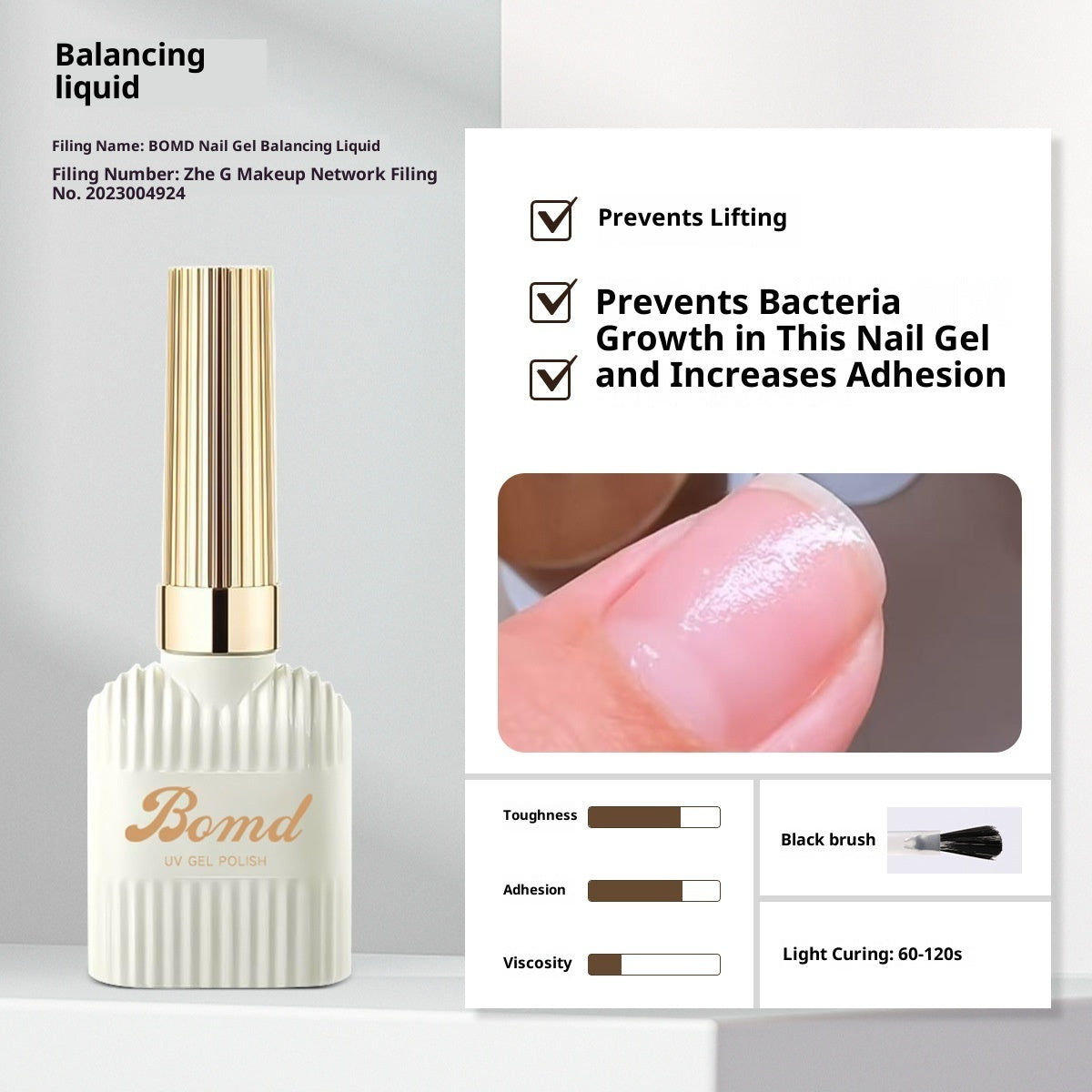 Bomd Construction Of Nail Polish Adhesive By Smudging Of Primer And Seal Coat