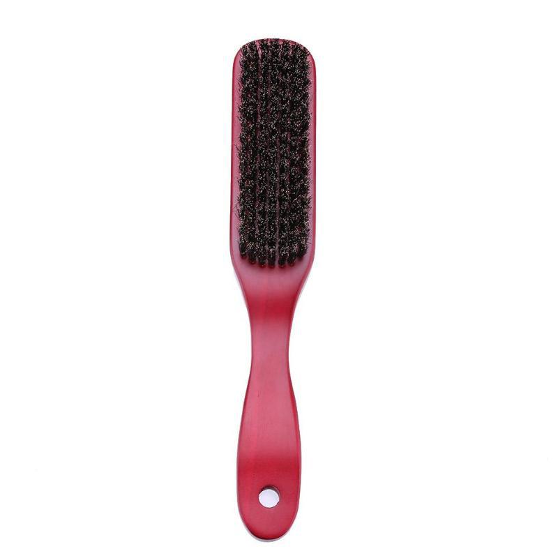 Solid Wood Pig Bristles Brush Comb Hair Planting Brush Curly Hair Hairdressing Tools