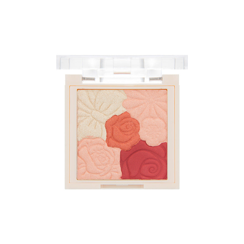 Color Style Makeup Blush Palette Natural Trim Highlighter All In One