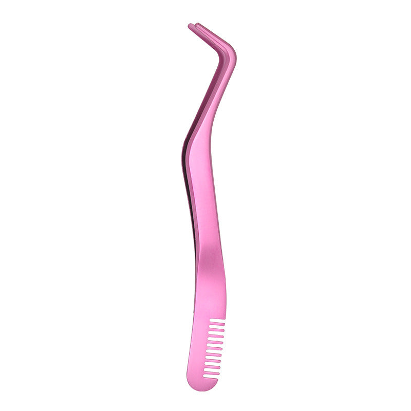 Eyelash With Comb Aid Metal Tweezers Beauty Tools