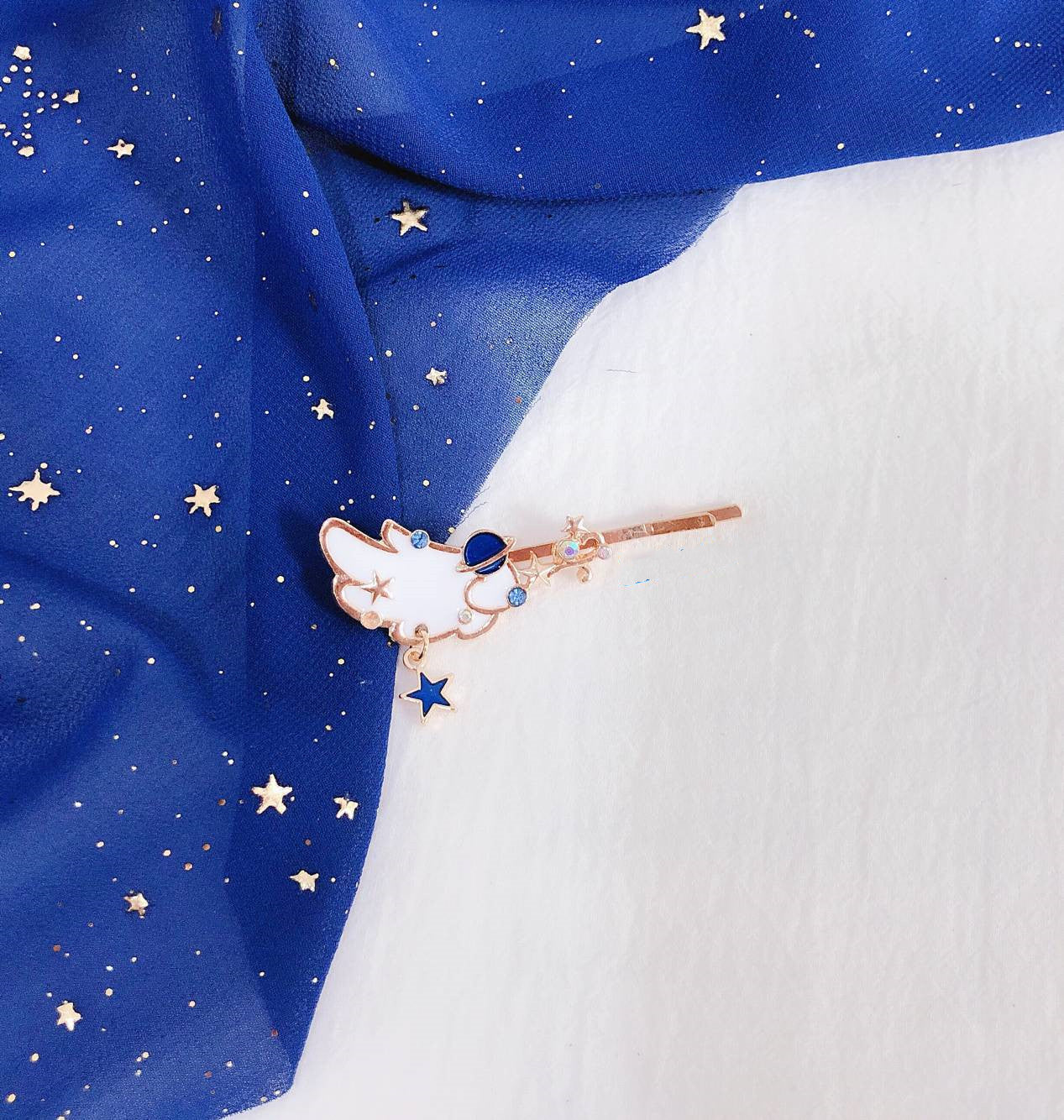 Student Moon Star Hair Accessories Bangs Clip