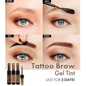 Matte red wine peeling eyebrow cream