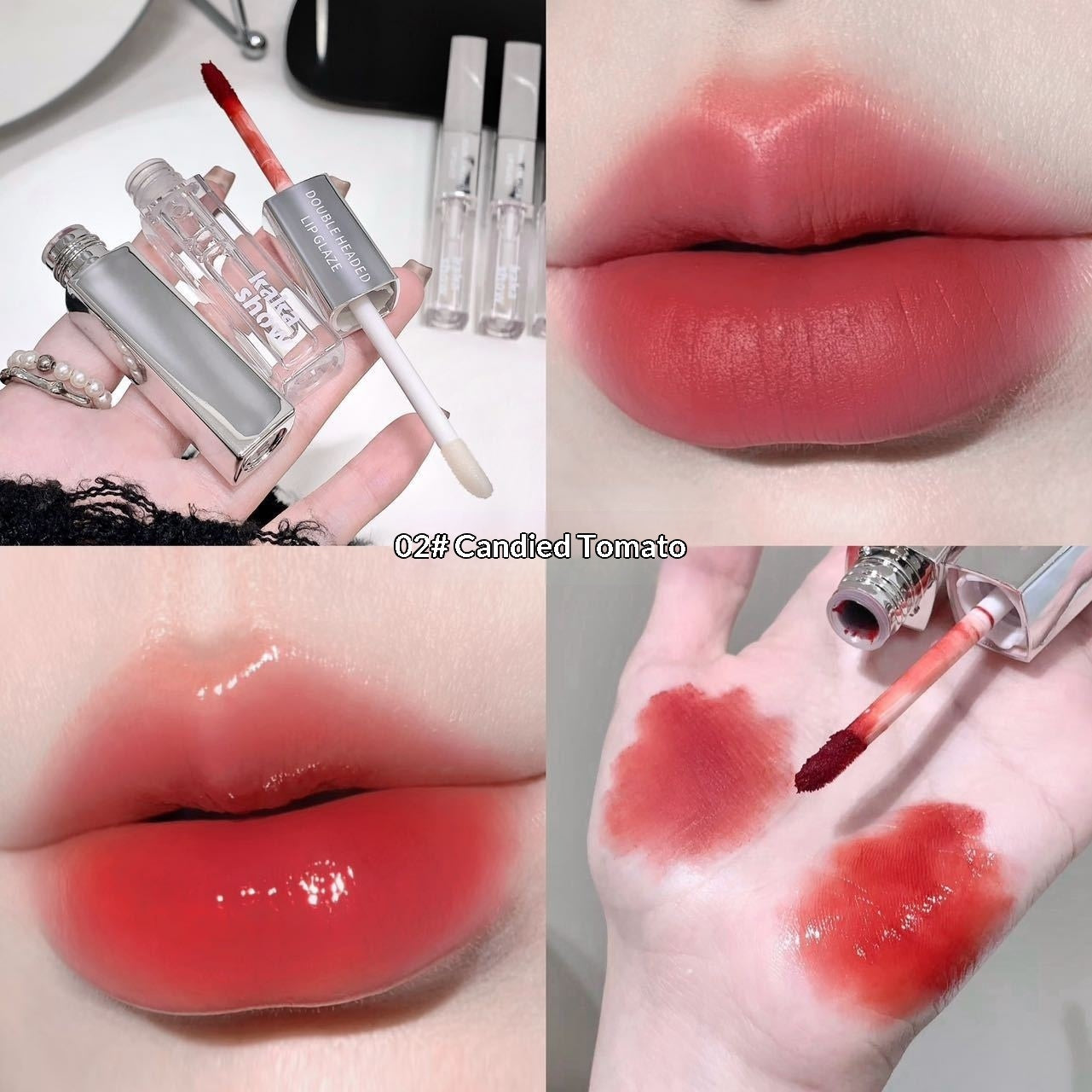 Double-ended Dual-effect Lip Gloss Matte Velvet