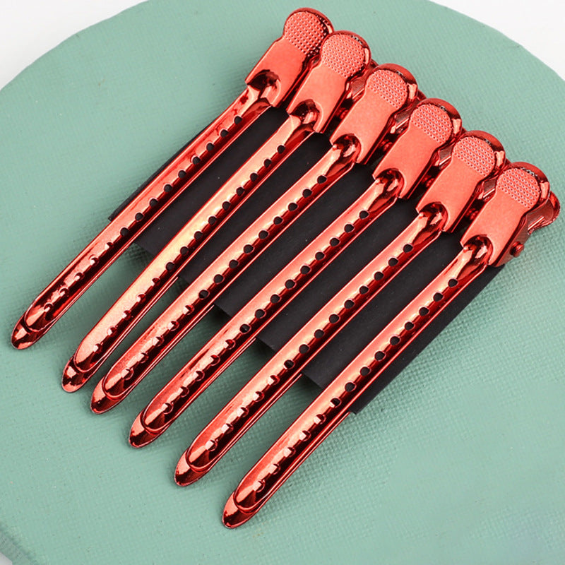 Stainless Steel Hair Styling Hair Root Fluffy Hand Push Corrugated Clip