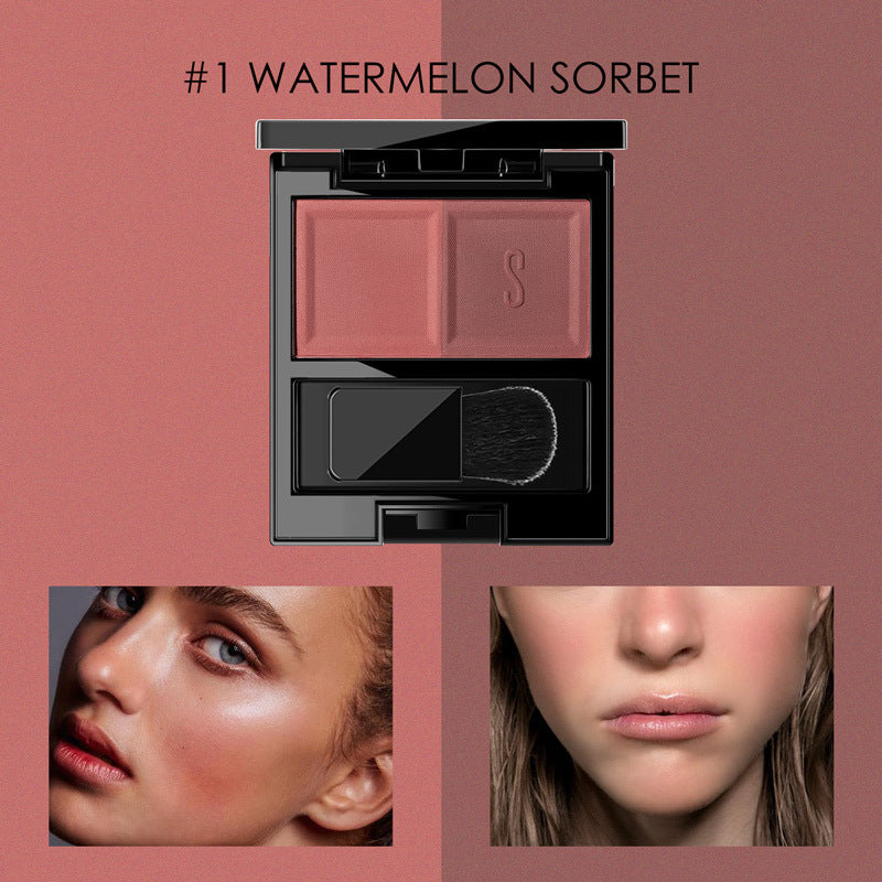 STAGENIUS Two-color blush matte finish