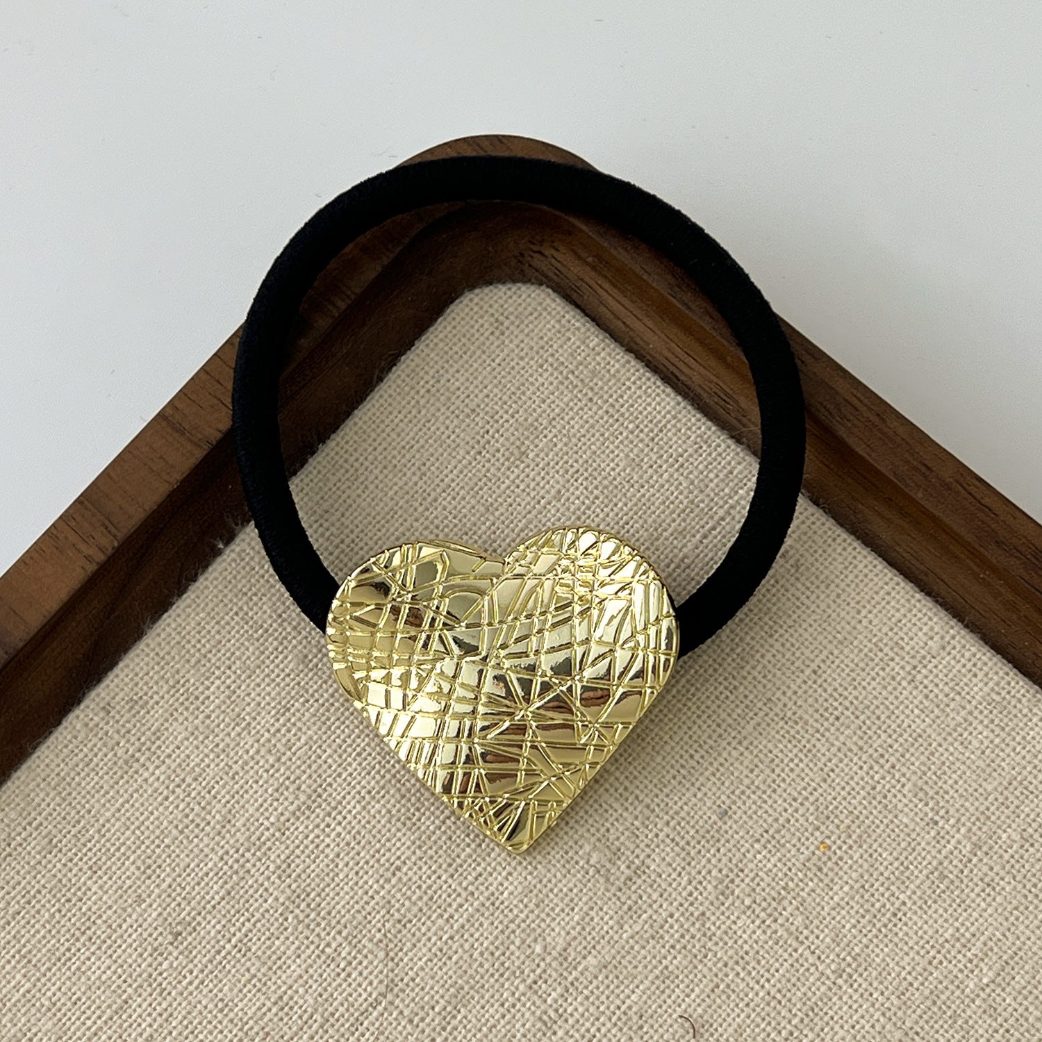 European And American Cold Style Geometric Metal Concave-convex Stretch Retro Head Rope