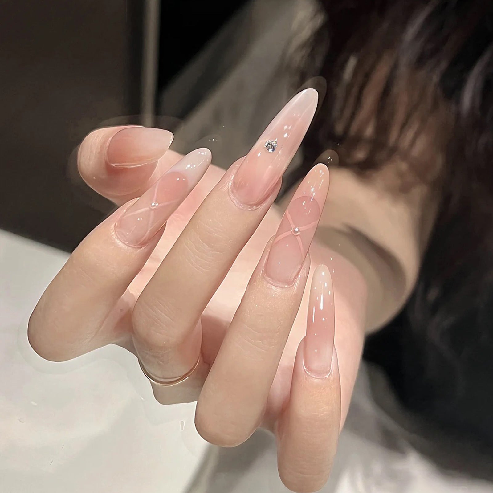 Wear Armor Simple And Short Gradient Nail Tips