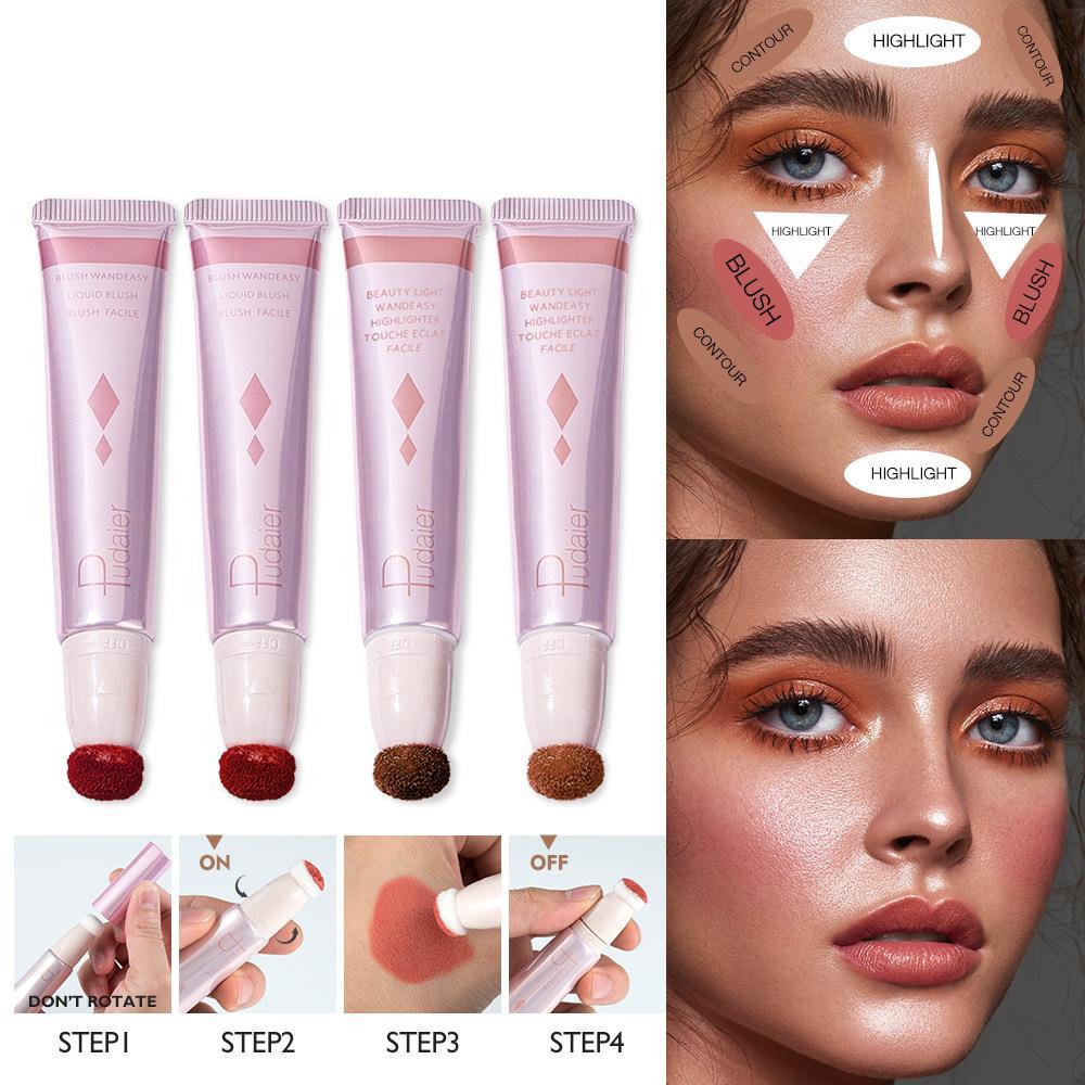 Pudaier Liquid Blush Stick Highlight Repair Rouge