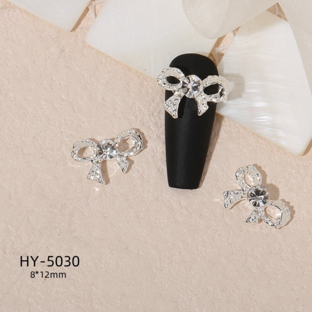 Alloy Nail Art Decorations Moon Flower And Butterfly Nail Studs