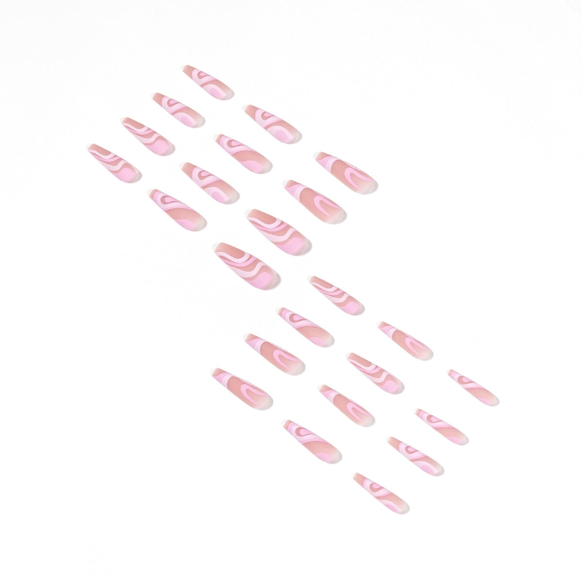 Rose Color Matching Lines Nail Stickers