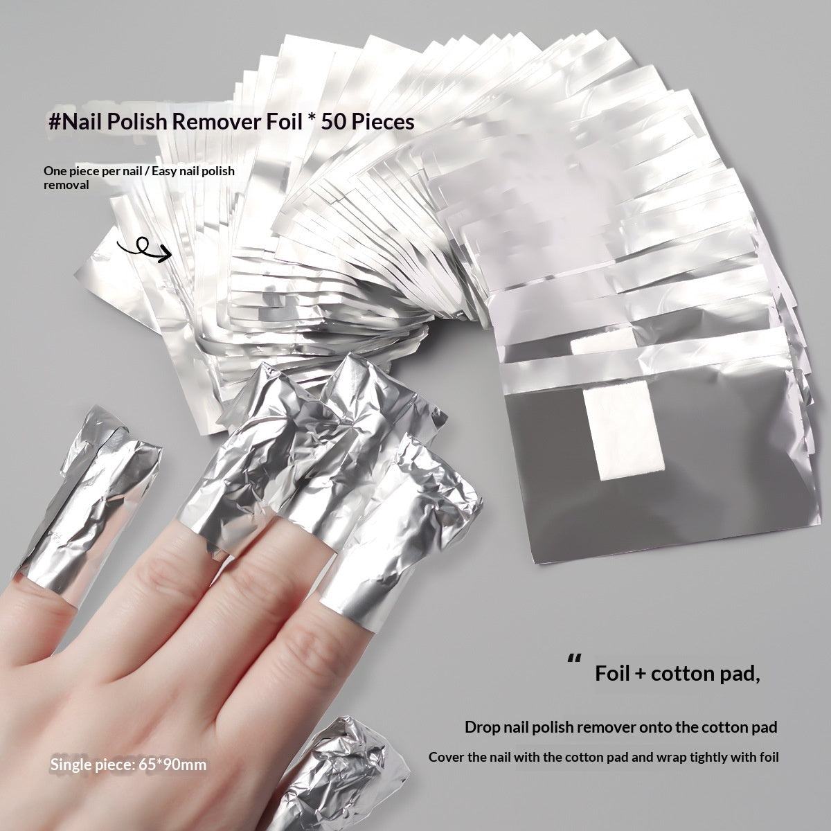 Nail Polish Remover Foil For Removing Gel Or Acrylic Nails