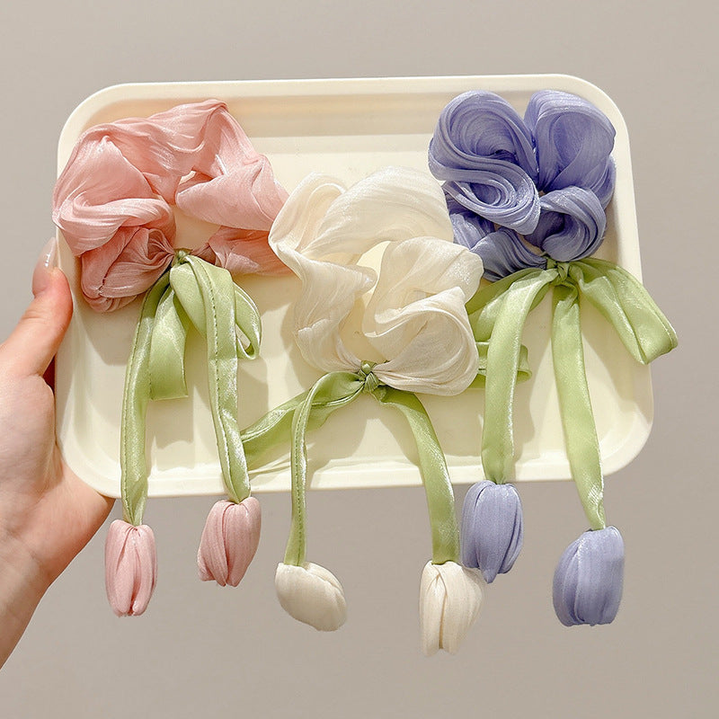 Korean Style Tulip Children's Flower High-grade Temperament Headband