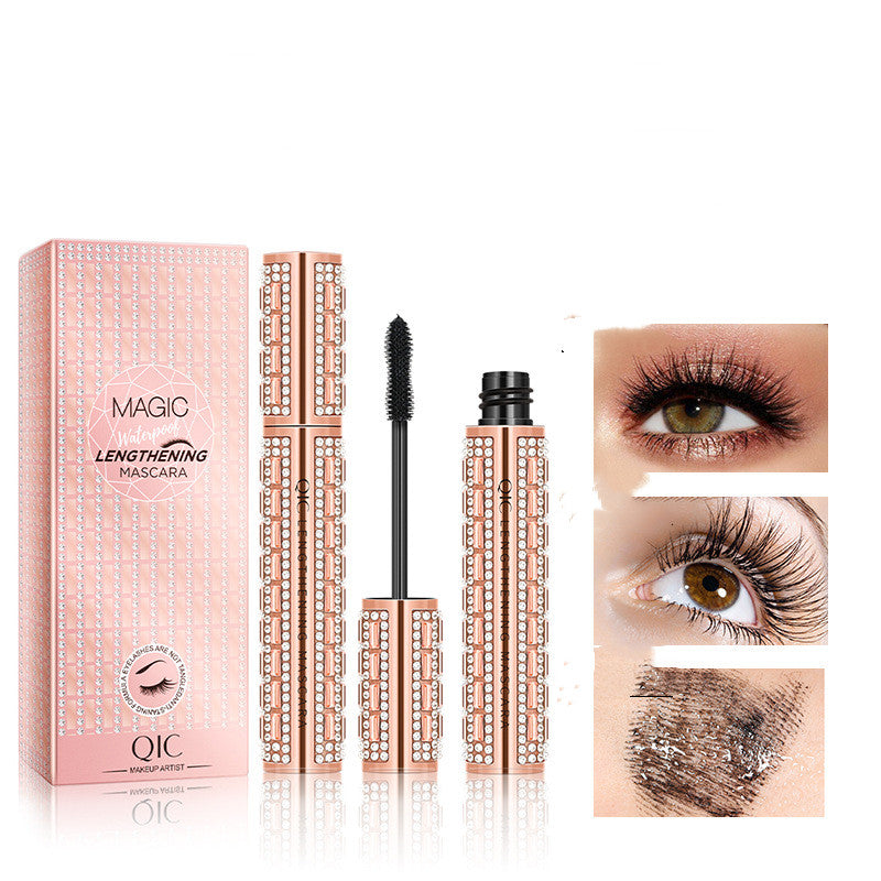 Women's Fashionable Waterproof Hold Makeup Thick And Curly Mascara