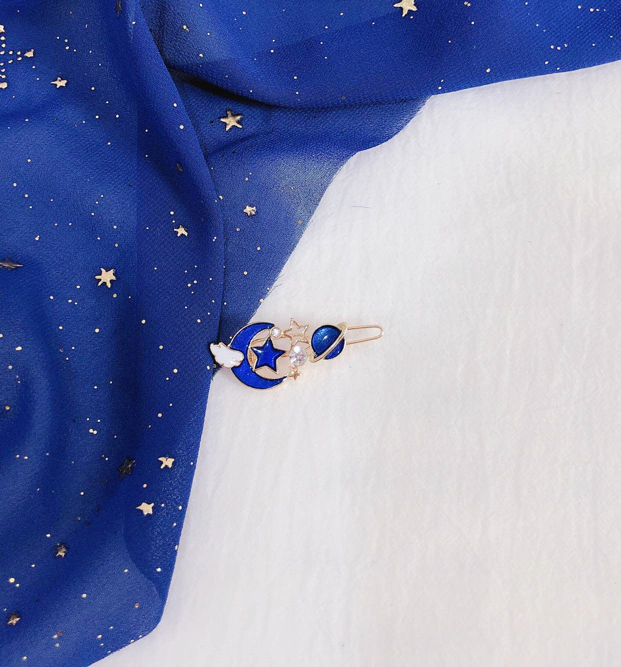 Student Moon Star Hair Accessories Bangs Clip