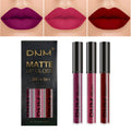 Matte Finish Velvet No Stain On Cup 3 PCs Suit Lip Gloss Liquid Lipstick
