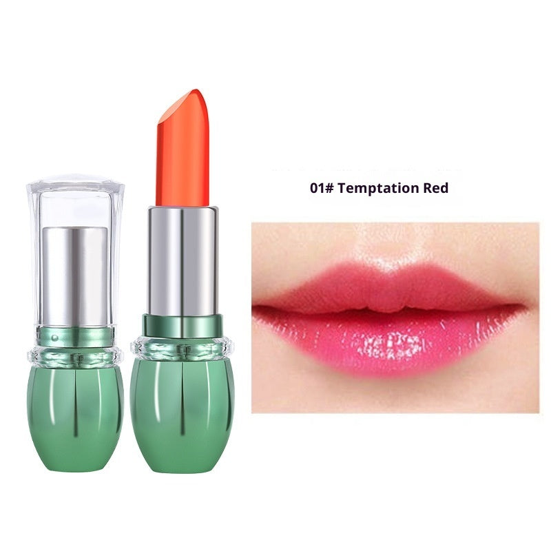 Initial Heart Lovers Cross-border Aloe Lipstick Color Changing Lip Balm Nourishing Moisturizing