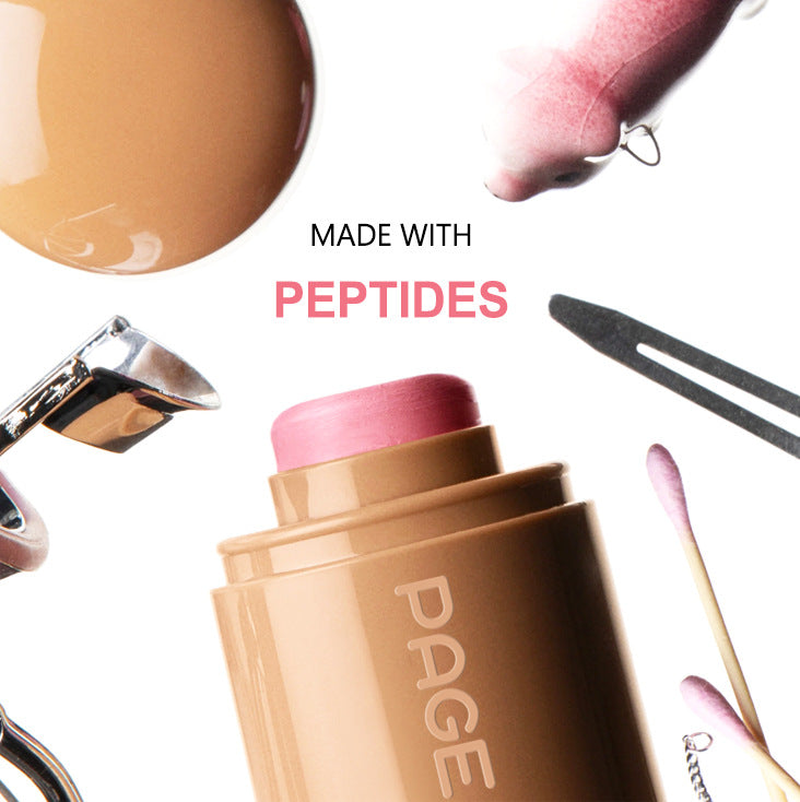 PageWine Pocket Blush Stick 6 Color Lip Cheek Water Light Stick
