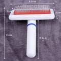 Fur Collar White Needle Comb Dog Grooming Comb With Protection Head Cat Dog Brush Brush Plastic Handle Airbag Needle Comb