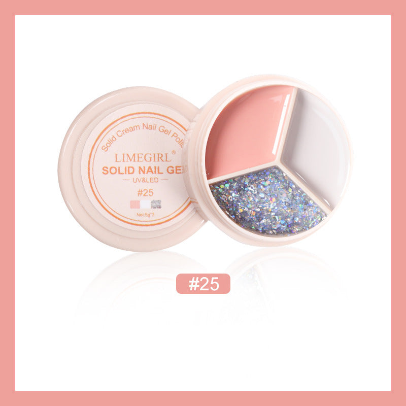 LimeGirl Cream Nail Polish Eye Shadow Bag