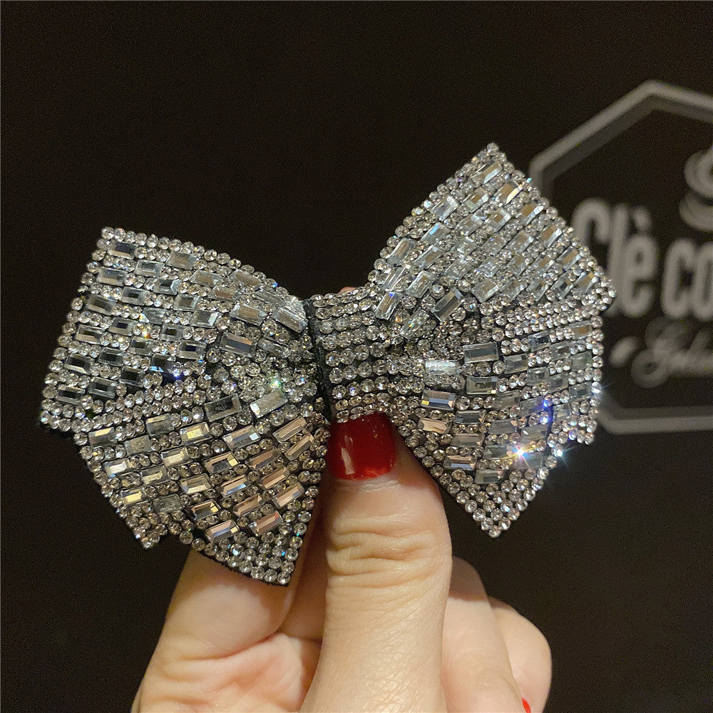 Rhinestone Super Shiny Bow Hairpin