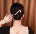 Copper Alloy Zircon Hair Ornament Star Quality Twist Clip