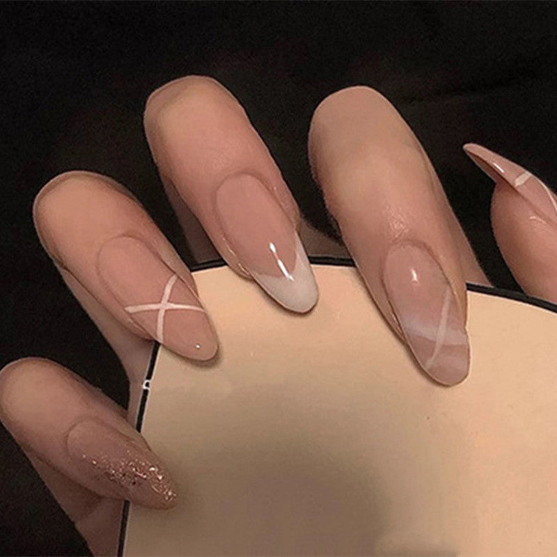 Women's French Nude Wear Nail Set