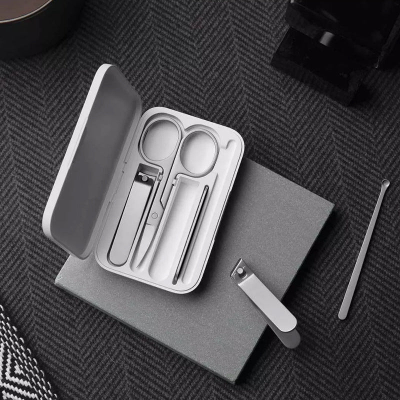 Nail clipper five-piece stainless steel