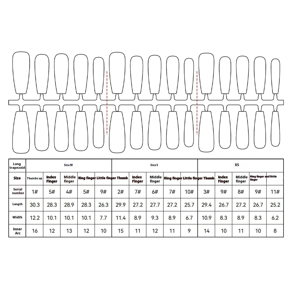 Press On Nails Nine-tail Lady Long Ladder Plated Crystal Suede Frosted Sealing Nail Art