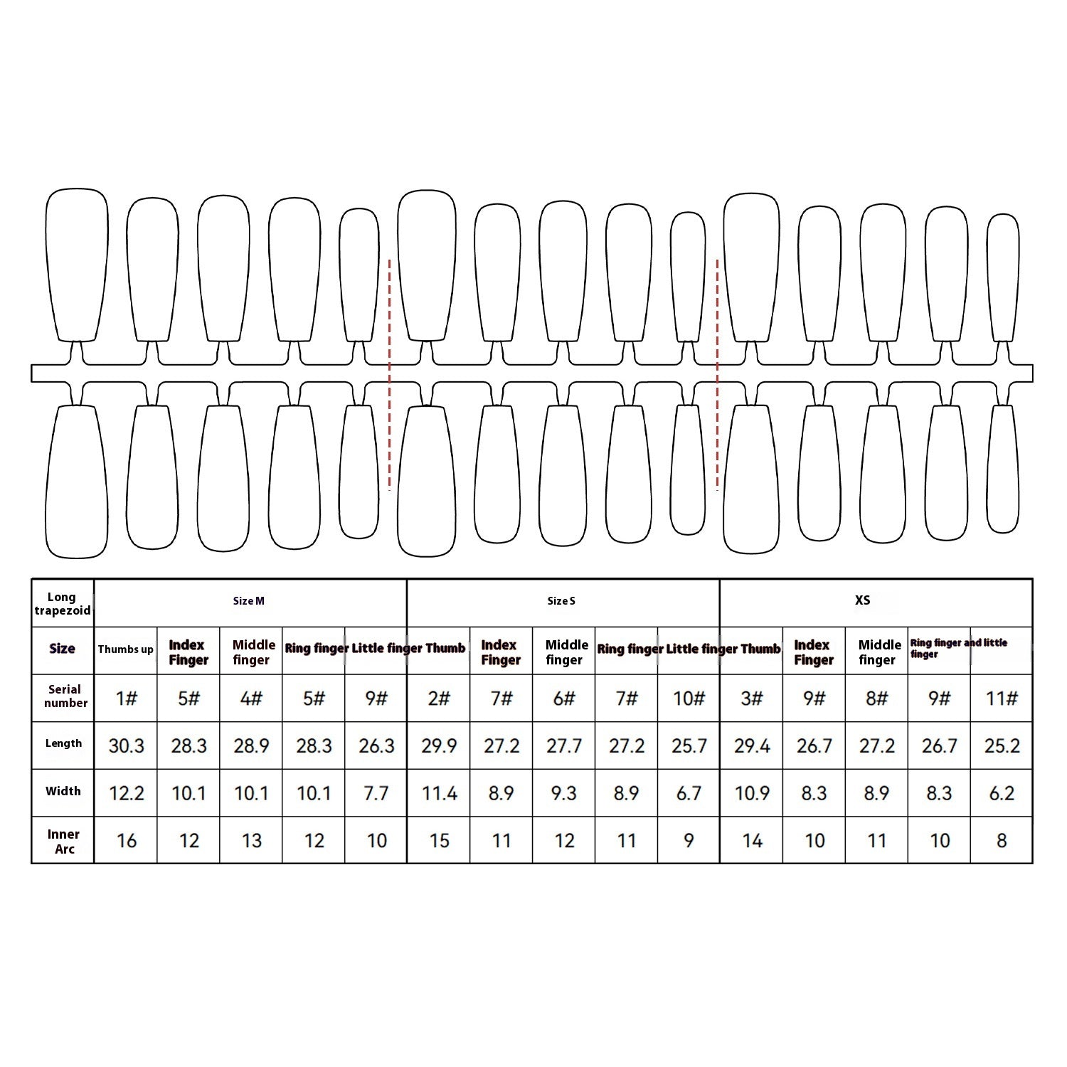 Press On Nails Nine-tail Lady Long Ladder Plated Crystal Suede Frosted Sealing Nail Art