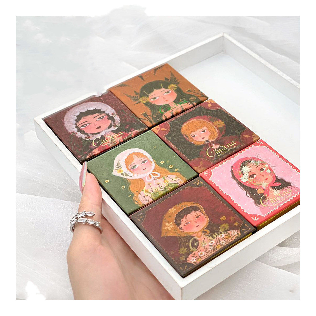 Gudina Monochrome Blush Maple Leaf Retro Vitality Girl Nude Makeup Natural Service